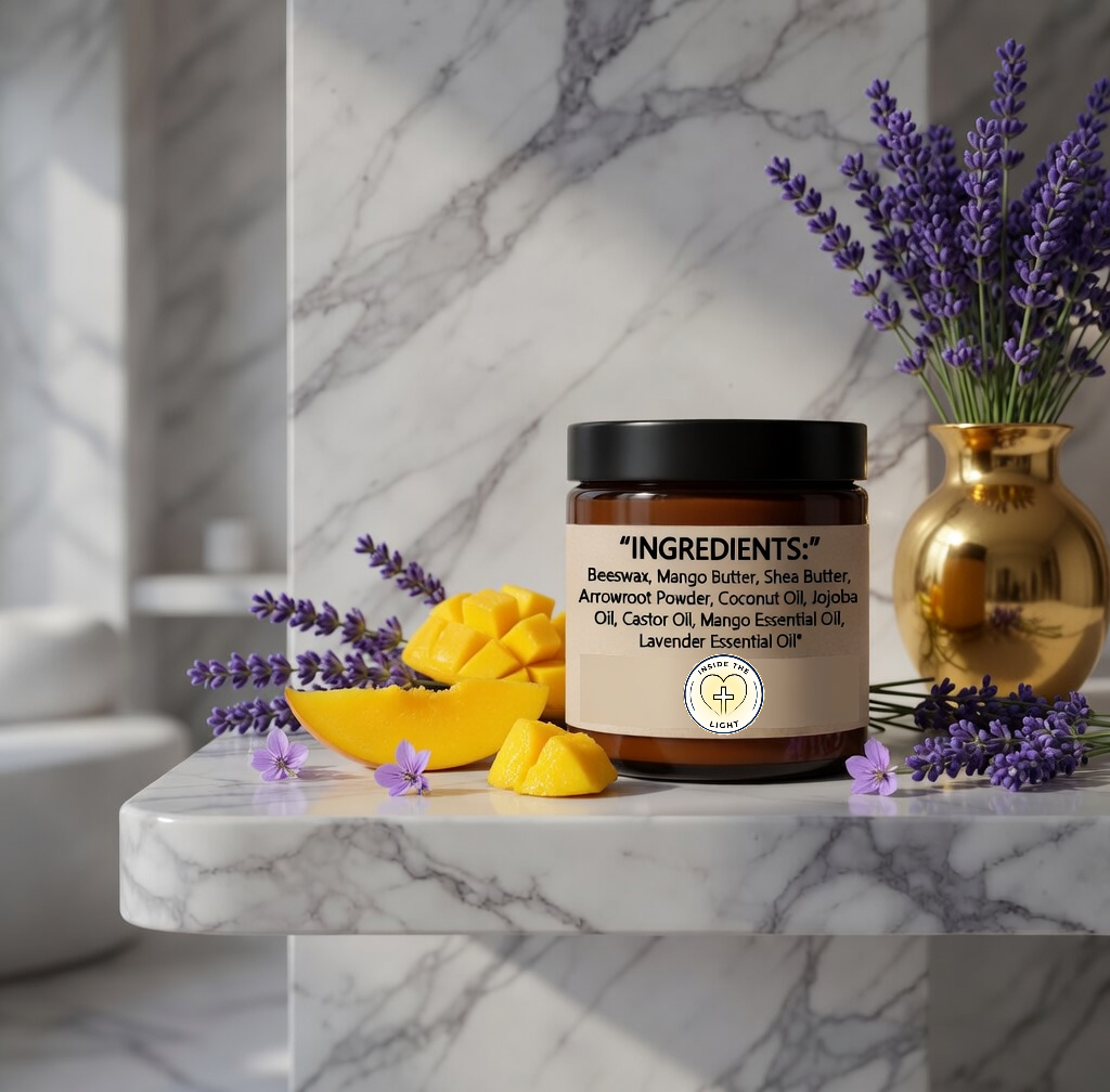 Homemade All-Natural Mango Lavender Body Butter