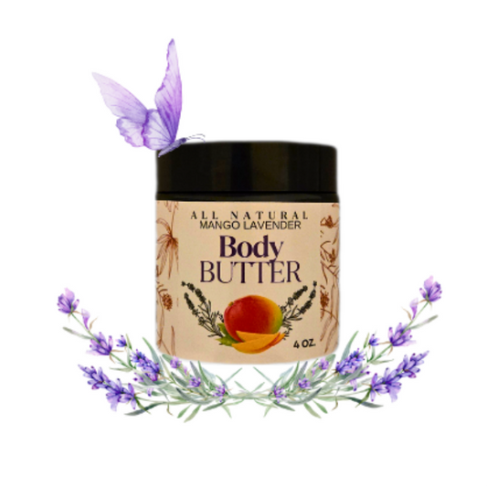 Homemade All-Natural Mango Lavender Body Butter