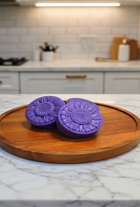 Homemade Lavender Oatmeal Bar Soap