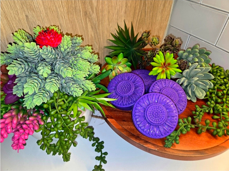 Homemade Lavender Oatmeal Bar Soap